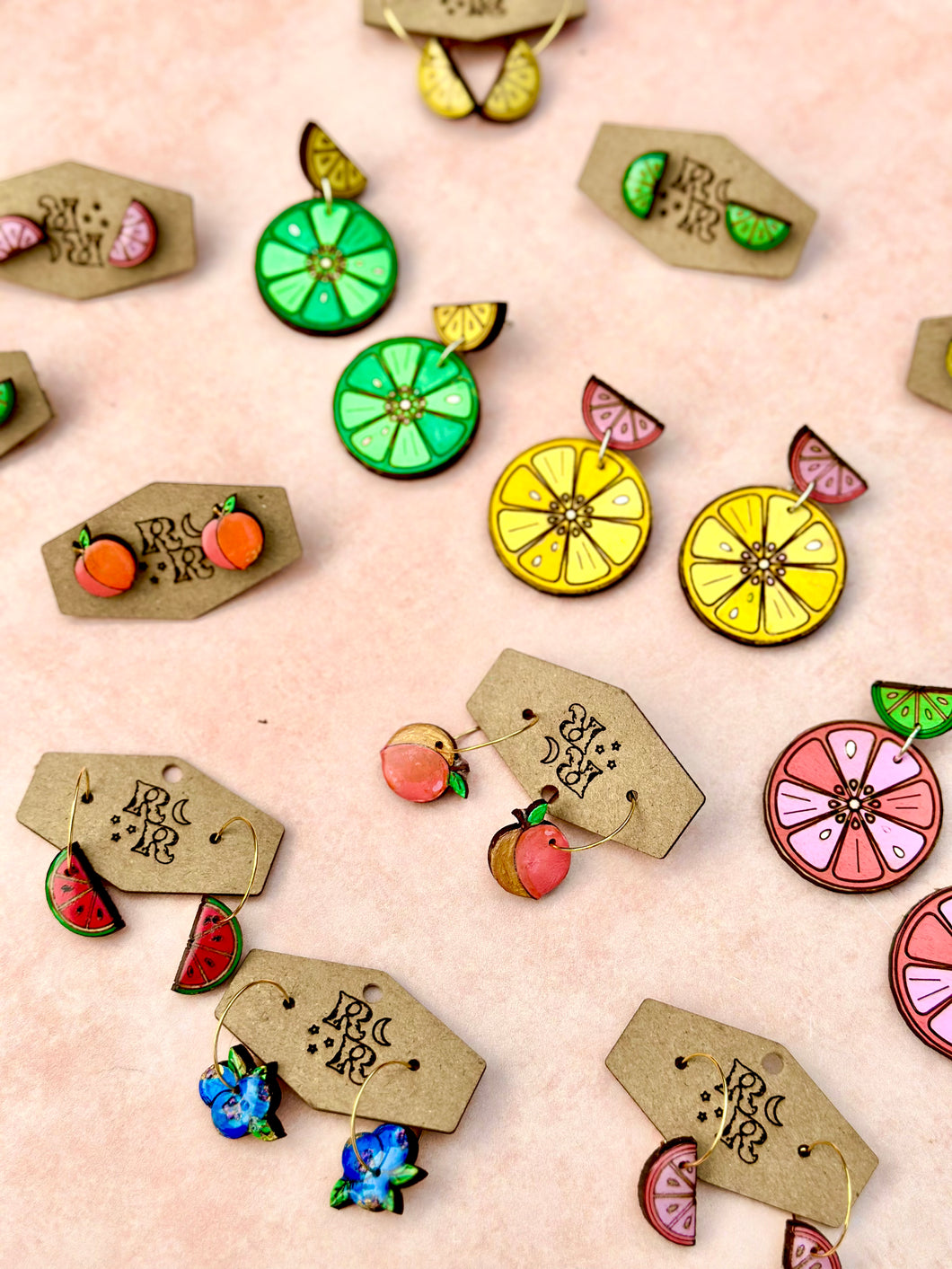 Juicy Collection - Mini Fruit ( Studs and Hoops)