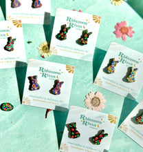 Load image into Gallery viewer, Garden Party Bunny Statement Studs
