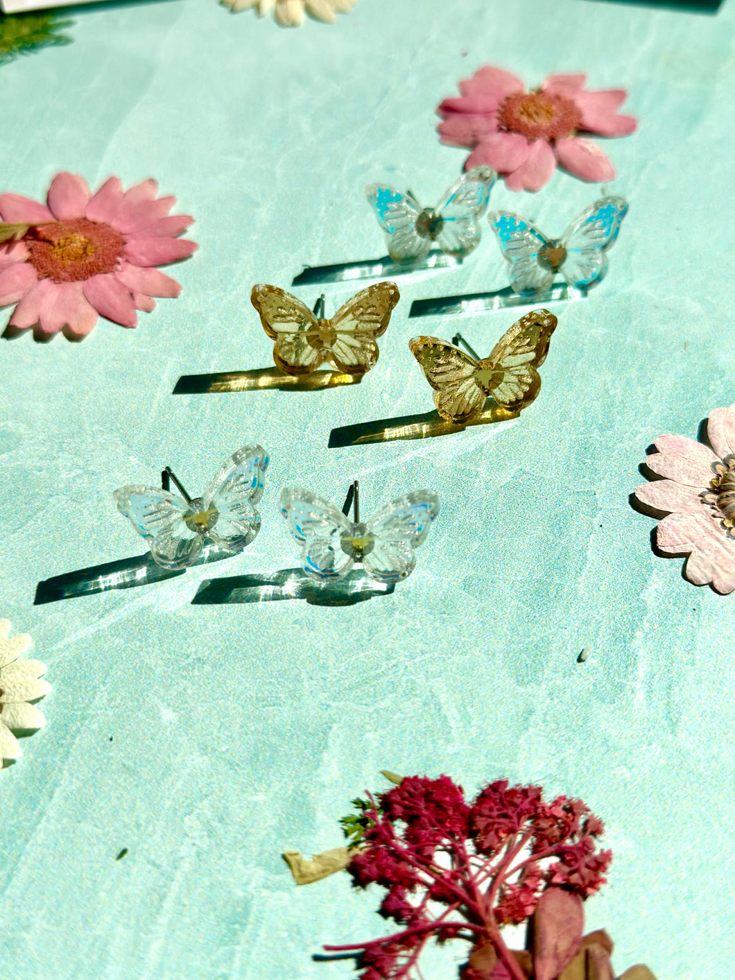 Garden Party Gilded Butterfly Studs