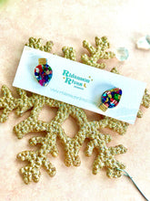 Load image into Gallery viewer, Mini Vintage Lights Glitter Studs
